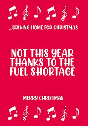 Driving Home Christmas card