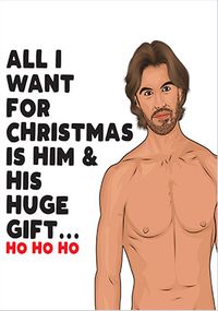 Tap to view Huge Gift Funny Christmas Card
