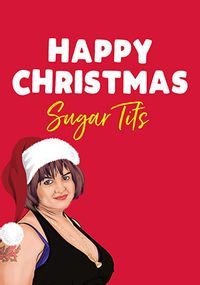 Tap to view Happy Christmas Sugar Tits Funny Card