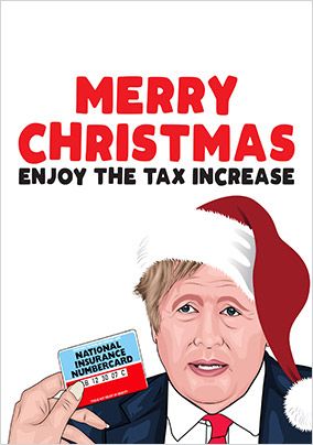 Enjoy the Tax Increase Funny Christmas Card