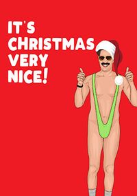 It's Christmas Very Nice Funny Card