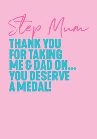Tap to view You need a Medal Step Mum Mother's Day Card