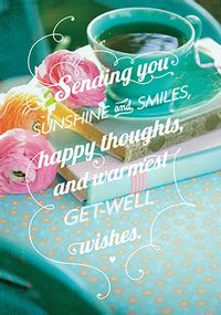 Tap to view Sunshine an Smiles Get Well Soon Card