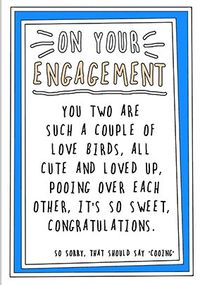 Tap to view On Your Engagement Love Birds Card