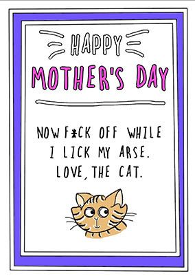 Love From The Cat Mother's Day Card