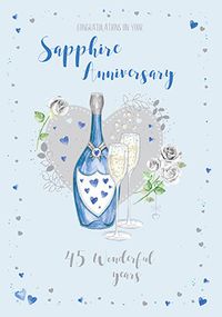 Tap to view Sapphire Anniversary Congrats Card