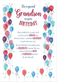 Special Grandson Birthday Card