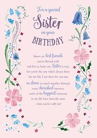 Special Sister Birthday Card