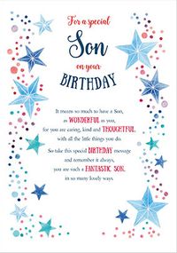 Special Son Birthday Card