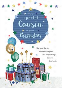 Tap to view Special Cousin Birthday Cake Card