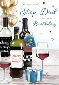 Special Step-Dad Birthday Card