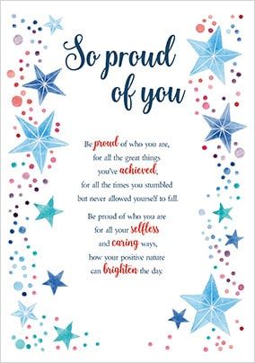 So Proud Of You Card