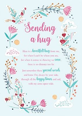 Sending A Hug Card