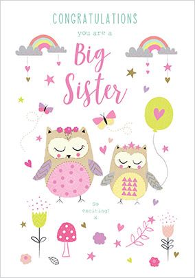 Big Sister Congratulations Card