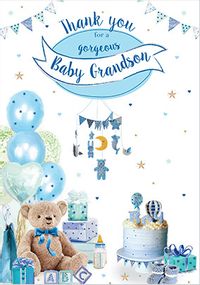 Tap to view Thank You For A Beautiful Grandson Card