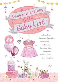 Tap to view Congratulations On The Birth Of Your Baby Girl