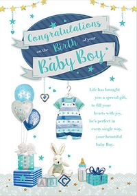 Tap to view Congratulations On The Birth Of Your Baby Boy
