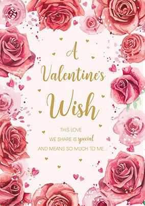 A Valentine's Wish Card