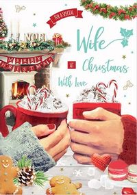 Special Wife Cocoa Christmas Card