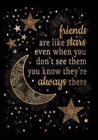 Tap to view Friends are like Stars Card