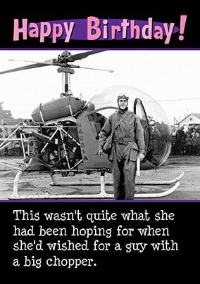 Big Chopper Birthday Card