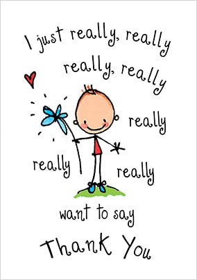 really want to say thank you card funky pigeon