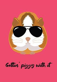 Tap to view Gettin Piggy Birthday Card