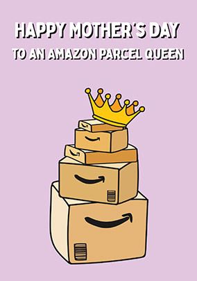 Parcel Queen Mother's Day Card