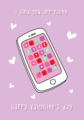 Find You App'ealing Valentine Card