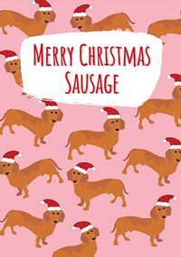 Merry Christmas Sausage Card