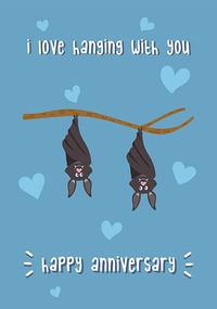 Tap to view Love Hanging With You Anniversary Card