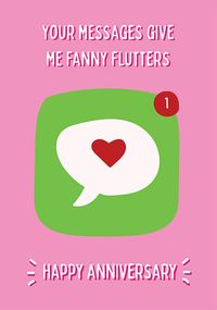 Tap to view Fanny Flutters Anniversary Card