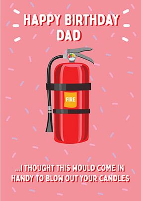 Dad Hydrant Birthday Card