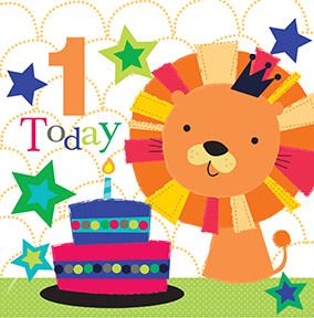 1 Today Lion Birthday Card