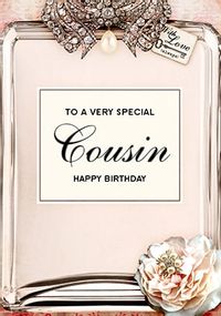 Tap to view Love Labels Birthday Card - Cousin