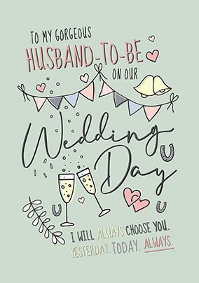 Husband to be Wedding Card