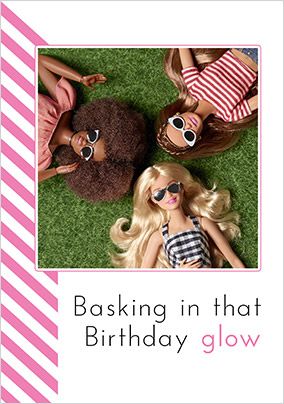 Barbie Birthday Glow Card