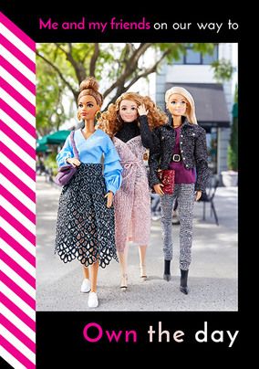 Barbie Own the Day Card
