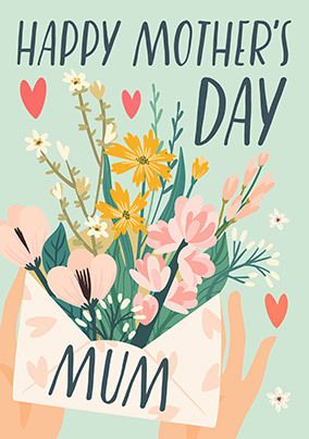 Happy Mother's Day Mum Flower Card