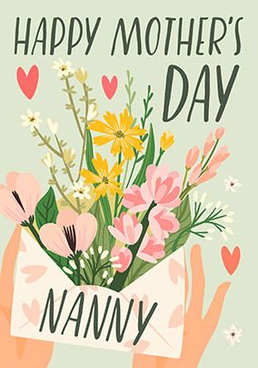 Happy Mother's Day Nanny Floral Card