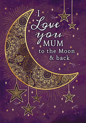 Mum To The Moon And Back Mother's Day Card - Giant (A3) - By Funky Pigeon