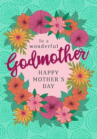 Wonderful Godmother Mother's Day Card
