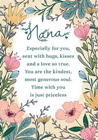 Kindest Nana Mother's Day Card