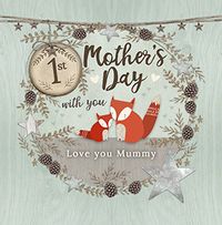 1st Mother's Day Fox Card