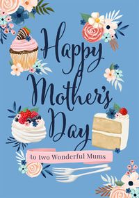 Tap to view Two Mums Cake Mother's Day Card
