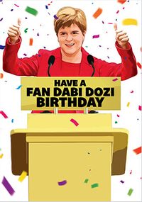 Tap to view Fan Dabi Dozi Birthday Card