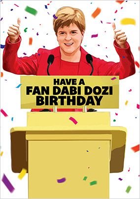 Fan Dabi Dozi Birthday Card