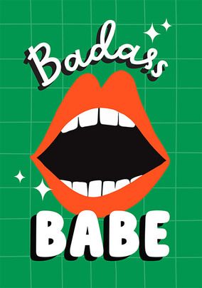 Badass Babe Empowering Card