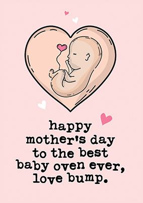 Baby Oven Mother's Day Card
