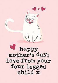 Tap to view Four legged mother's Day Card
